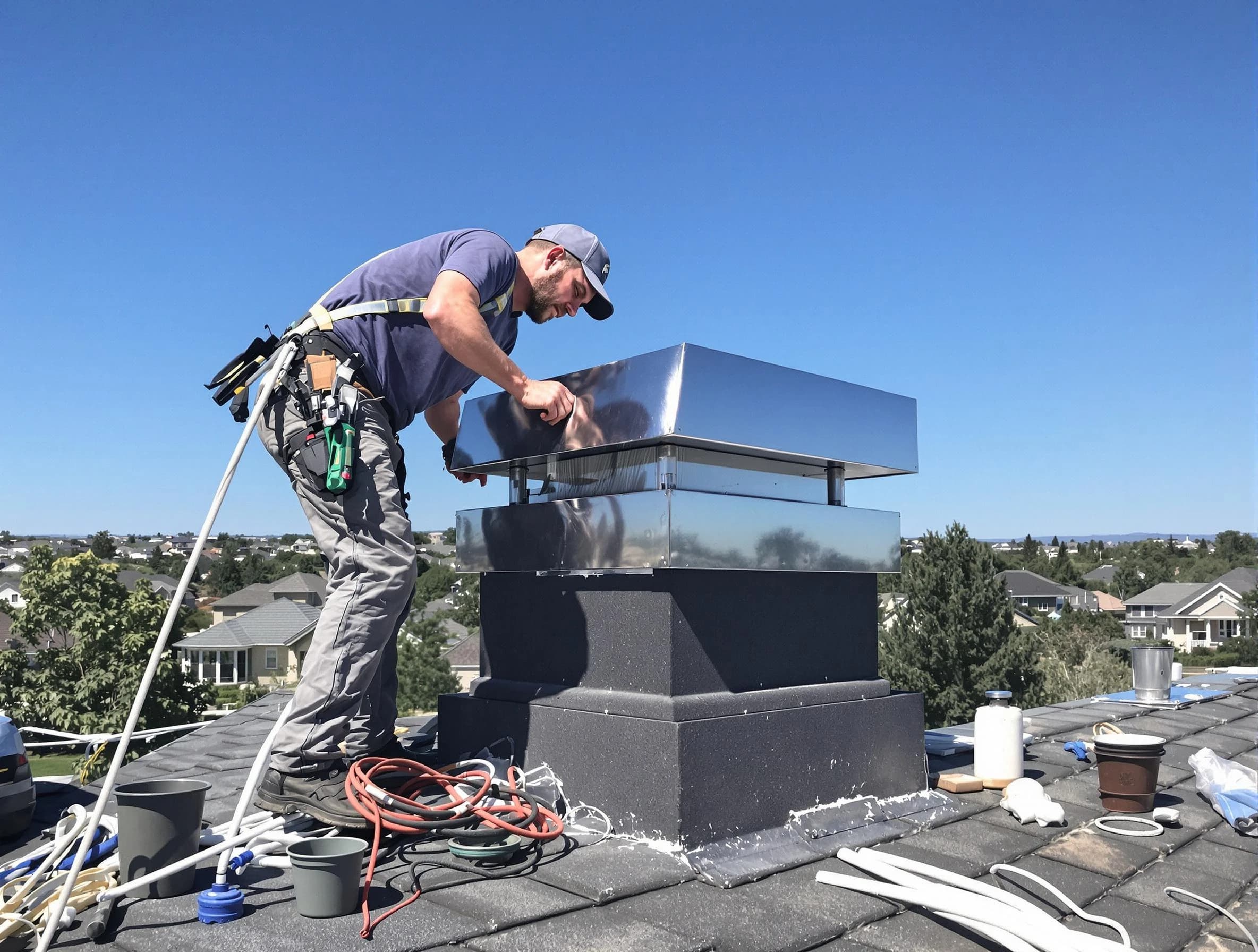 Chimney Cap Services service in Westford, MA